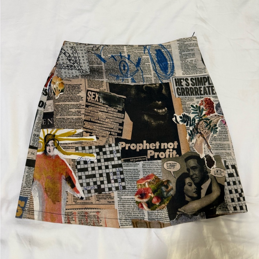 Desigual Graphic Print Mini Skirt